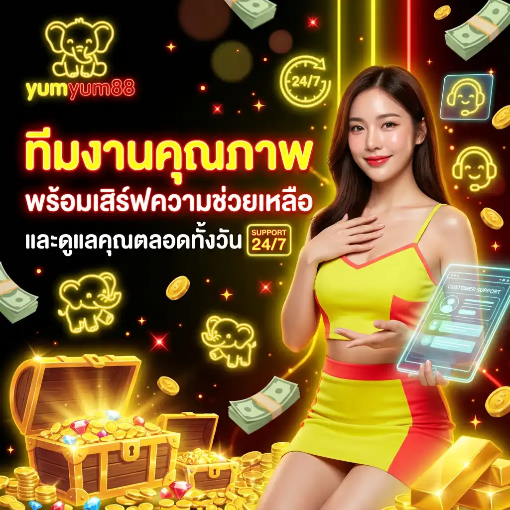 ทีมงานคุณภาพของ yumyum88 พร้อมเสิร์ฟความช่วยเหลือและดูแลคุณตลอดทั้งวัน
